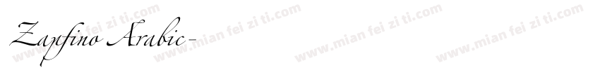 Zapfino Arabic字体转换
